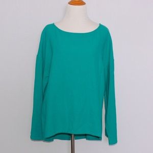 Soft Surroundings Turquoise Cotton Top